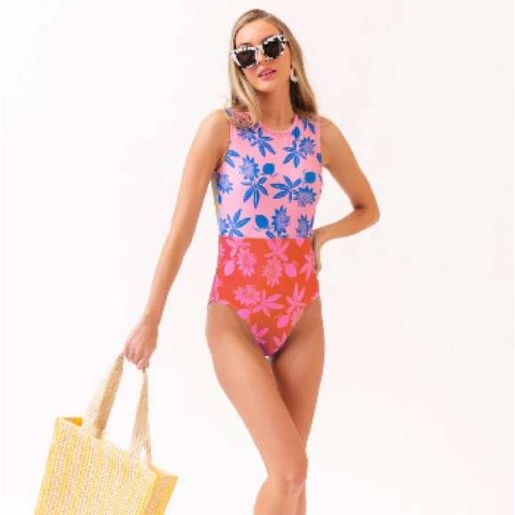 Lime Ricki Other - Lime Ricki x Lars Passionfruit High-Neck One Piece